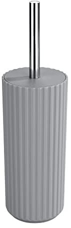 Allstar WC-Garnitur Minas Grau - WC-Bürstenhalter, Polypropylen, 10 x 34 x 10 cm, Grau