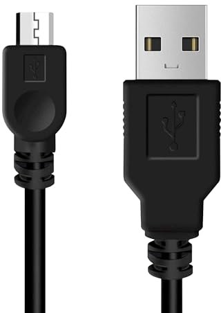 OcioDual USB 2.0 5 Pin 3m Micro Anschluss Ladekabel Datenkabel Kompatibel mit PS4 Xbox One Schwarz Charger Cable