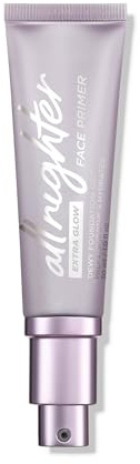Urban Decay All Nighter Extra Glow Face Primer, Dewy Finish, Smoothing & Hydrating Base for Foundation Face Makeup, Hyaluronic Acid & Agave Extract, Paraben-free - 1 fl oz