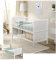 Baby Delux Babybett Kinderbett umbaubar zum Juniorbett mit Komfort Matratze 120x60 Weiß
