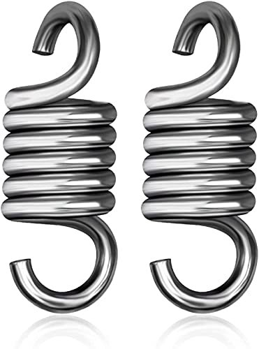 LATRAT Molla di trazione per sedia sospesa e amaca, in acciaio inox, da appendere per porta swing, sedie sospese, in acciaio inox, 7 mm