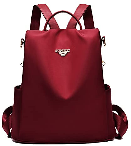 SPEEDEVE Damen Rucksack Anti Diebstahl Tasche,8864-Rot