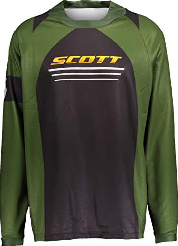 Scott X-Plore MX Motocross Jersey/DH Fahrrad Trikot lang grün/schwarz 2025: Größe: L (50/52)