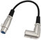 Oluote XLR Kabel Mikrofonkabel, 3 Pin XLR Buchse auf 90 Grad Rechtwinkliges Stecker Mikrofon-Audio-Verlängerungskabel (0,2 M)