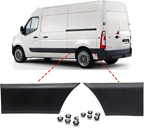 MKAREPART Linke Kotflügel-Seitenabdeckung Zierleisten-Set für kurzes Chassis L2 Modell 768F20006R, 768F20005R (linke Seite)