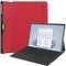 Kepuch Custer Cover per Surface Pro 11/10 / 9,PU-Pelle Case Custodia - Rosso