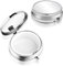 Sibba Métal Petit Pilulier Rond Portable Multifonctionnel Voyage Pilulier Boîte Organisateur De Médecine Pour Vitamines Huile De Poisson Suppléments Pour Quotidien Et Voyage (1 compartiment)