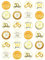 24 x 50th Wedding Anniversary Mix Edible Wafer Card Cupcake Toppers Cake Party Decorations