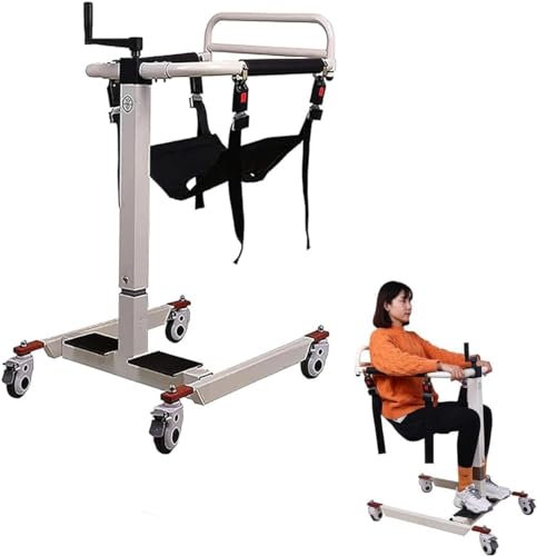 PZFC Patiententransferstuhl, Tragbarer Patientenlift-Rollstuhl Für Zu Hause, Nachttoiletten-Selbstbedienungs-Patientenlifter Für Senioren Mit Behinderungen (Color : B)