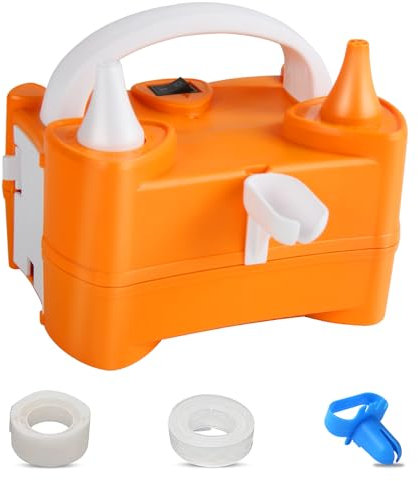 HUIYOPU Electric Balloon Pump, Electric Balloon Machine Portable with Dual Nozzle Inflator for Party, Celebration, Festival