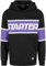 Starter Black Label Starter Across Stripe Hoodie Black/Purple, L Felpa con Cappuccio, Nero/Viola, L Uomo