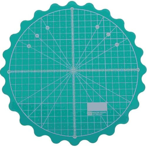 Glixoft Kreis-rotationsschneidematte, Selbstheilende Schneideunterlage, Rotationsschneide-nähmatte, Bastel-Plattenspieler-Matte, Tisch-schneidebrett Für Stoff