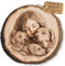 Foto Gravur auf Holz Geschenkidee Hochzeit Hochzeitstag für Mutter Papa und Paare, gedenktafel, Holzdeko, individuelle Geschenke, Holzscheibe, Personalisierte Baumscheibe, Bild (18-22cm)
