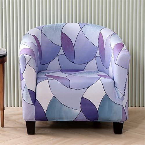 Hearda Sesselschoner 1-Teilig Sesselbezug, Spandex Sesselüberwurf Weiches Modern Sesselhusse, für Wohnzimmer Hotelempfang Clubsessel Esszimmer Büro Bezug (Lila)