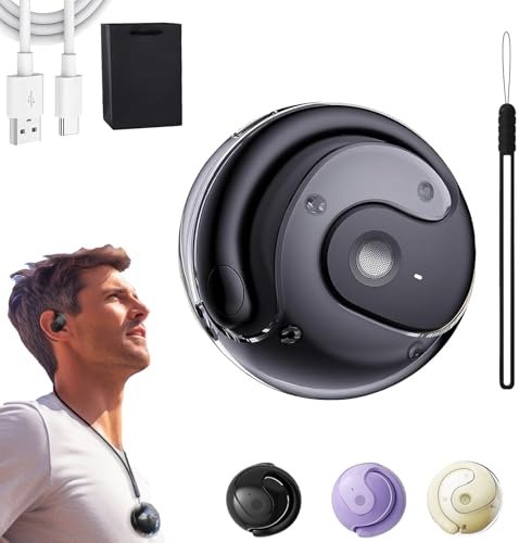HNTKGME HY-T26 Pro Language Translator, Translation Earbuds, Supports Over 75 Different Languages, Portable Wireless Bluetooth Translator Device, Real Time Playing Music and Phone Call (Black)