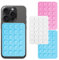 Siliget 3Pcs Phone Suction Pad As Silicone Suction Phone Holder Mount, Non Slip Suction Phone Case for Selfies, Phone Suction Pad for Car Phone Holder, Mirror Holder (White/Pink/Blue)