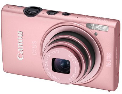 Canon IXUS 125 HS Digital Camera - Pink (16.1MP, 5x Optical Zoom) 3.0 inch LCD (Renewed)