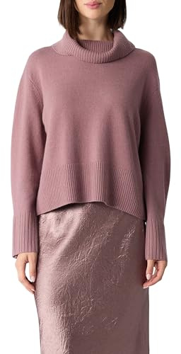 Comma Wollmixpullover mit Falten- und Knopfdetail am Ärmel