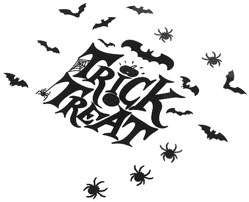 VINTORKY 1 Satz halloween wanddeko halloween dekoration Gruselige Dekoration selbstklebende wandsticker Ornamente Kostüm glühen selbstklebende Abziehbilder Acrylaufkleber für das Büro Black