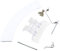Marel Shop® - Maniglia Maniglietta Kit Completo Impugnatura Oblò per Lavatrice compatibile con Electrolux Zanussi Rex per Modelli : EWF106410A - EWF1264EDU - EWS1052EDU - EWS11254EDU