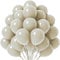 Tourima 20 Stück 10 Zoll Macarons Beige Ballons Set, Luftballons Beige für Hochzeitsdeko Ballon Girlande Geburtstagsdeko Beige, Beige Luftballons Hochzeit, Helium Balloon Gas, Luftballon Girlande