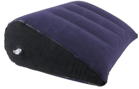 Cuscino gonfiabile a triangolo per coppie, per viaggi, ufficio, auto, cuscino gonfiabile portatile
