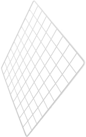 Luxshiny Weißes Eisenraster Vielseitiges Fotogitter Für Bilderwand Und Dekoration Organisierter Wandhalter Für Kindergarten Büro Und Verkaufsräume Luftdurchlässiges Drahtpaneel Zur Aufbewah