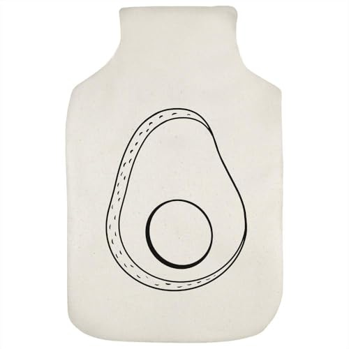 Azeeda 'Sliced Avocado' Hot Water Bottle Cover (HW00039957)