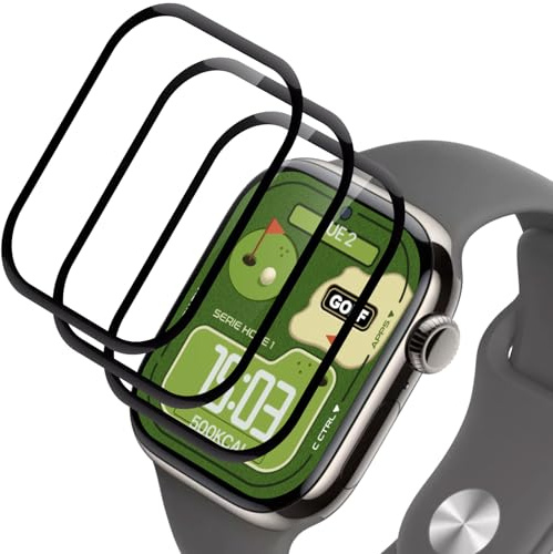 Beukei 2 Pezzi Vetro Temperato per Apple Watch Series 10/11 46mm, pellicola vetro, Ultra HD, Senza Bolle, Anti-Graffio, Alta Trasparente, miglior pellicola