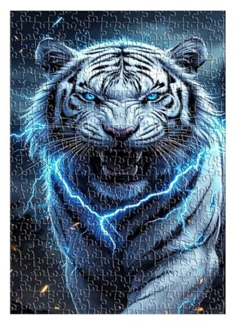 Puzzle 1500 Teile, Tier Tiger Puzzle Erwachsene, Klassische Puzzles, Anspruchsvoll Impossible Puzzle 87x57 cm für Geschenk und Home Decoration