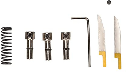 Mango para máquina de grabado neumática, herramienta manual para tallar joyas con baja vibración, buril de acero aleado para artesanías y grabado en metal, con kit de resorte para