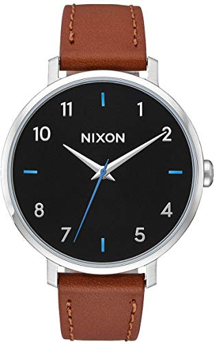Nixon Damen-Armbanduhr Arrow Analog Quarz Leder A1091019-00