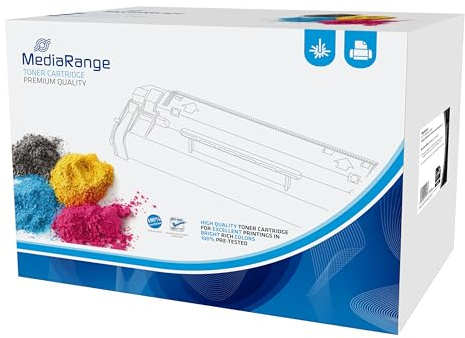 MEDIARANGE MRHPTCE400A Tonerkartusche für Laserdrucker, 5.500 Seiten, Schwarz, Cyan, Magenta, Gelb