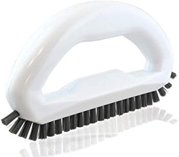 Grout Cleaner Brush with Stiff Angled Bristles. Best Scrub Brushes for Shower Cleaning, Scrubbing Floor Lines and Tile Joints | Bathroom, Showers, Tiles, Seams