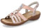 Rieker Femme Sandales 60855, Dame Sandales Fines,Chaussure d'été,Sandale d'été,Confortable,Plate,Rose (Rosa / 31),42 EU / 8 UK