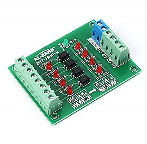 4 Bits Optoacoplador Aislador 24 V A 5 V PLC Señal Convertidora Placa