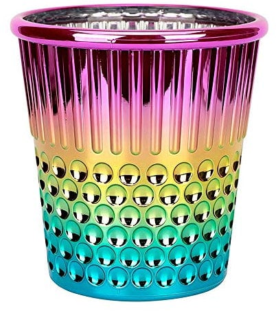 Hemline 4911RW Plastic Rainbow Thimble Craft Container Regenbogen-Fingerhut, Bastelbehälter, Kunststoff, Regenbogenfarben, 12-x-12-Inch