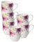 Villeroy & Boch Mariefleur Tea Becher mit Henkel 6er Set, 430 ml, Teebecher mit Blumen-Dekor, Premium Porzellan, Bunt