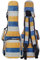 Glenmi Tricolor Stripes Ukulelentasche Ukulele Case Bag für Sopran Konzert Tenor Ukulele 21 '' 23 '' 26 '', 0,5 Zoll dick gepolstert (Konzert)