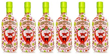 Capitán Fresón Crema de Fresa con Tequila 6 Botellas 70 cl