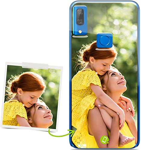 Coverpersonalizzate.it - Cover personalizzata compatibile per Huawei P Smart Z con la tua foto o la tua frase - Custodia personalizzata in tpu trasparente