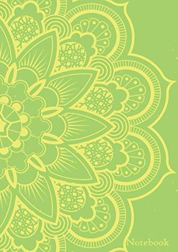 Notebook Mandala: A4 (8,27x11,69), 120 Seiten, liniert und nummeriert
