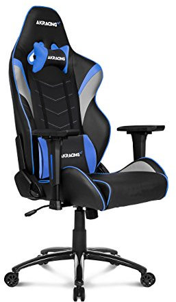 Akracing Chaise de Jeu Core LX Plus, Similicuir PU, Noir/Bleu, Garantie du Fabricant de 5 Ans