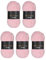 Wollbiene Softy 5 x 100 Gramm Chenillewolle Strickwolle, Babywolle, 500 Gramm Wolle Super Bulky (rosa 81)