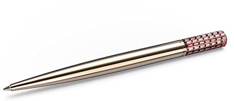 Swarovski Kugelschreiber, Rosafarbener Stift mit Roségold-Legierungsschicht und Edlen Swarovski Kristallen