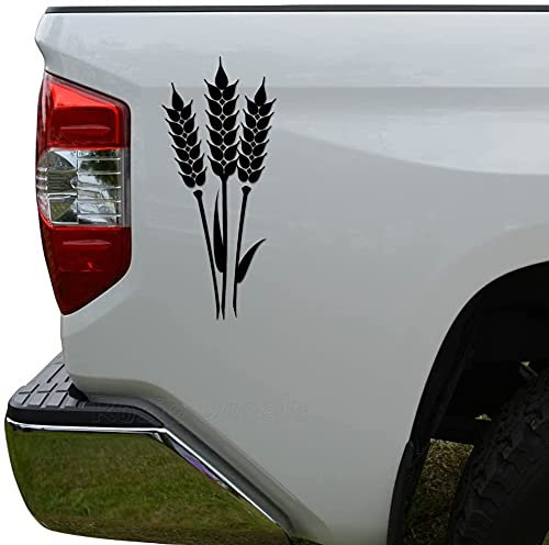 myrockshirt Bauer Farmer Ähren Getreide 20 cm Aufkleber Autoaufkleber Sticker ohne Hintergrund Auto PKW Lack Scheibe