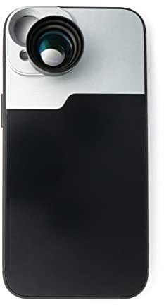 SYSTEM-S Zoom Linse 3X Tele Objektiv Filter mit Hülle in Schwarz für iPhone 13