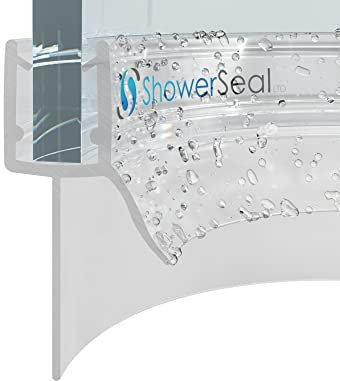 Pre Curved Shower Seal for 4-6mm Glass Available in 3 fin Depths (17mm fin)