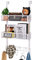 Hapin Over-The-Door Organizer with 9 Coat Hooks and 2 Baskets, Stainless Steel Rustproof & Waterproof Hanger for Bathroom, Kitchen, Bedroom - White (for 1.76in Doors)