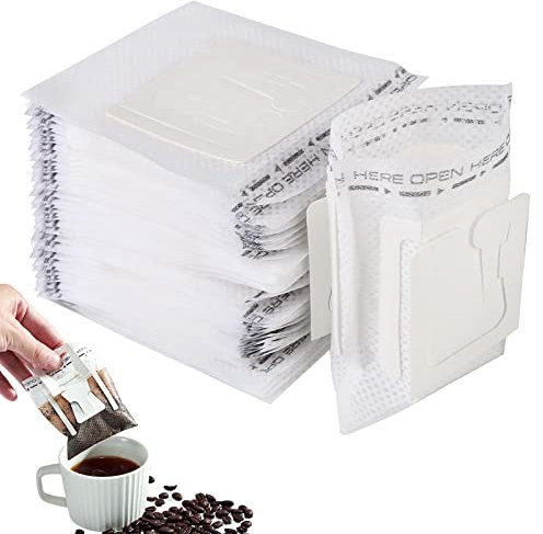 Drip Coffee Bag, 100 Stücke Tragbare Kaffeefilter, Kaffee Tee Drip Filtertüten, Drip Coffee Bag, Hängende Ohrtropf-Kaffeebeutel Für Meisten Tassen, Reisen, Zuhause, Büro, Camping